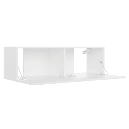 Floating TV Cabinet Wall Mounted White 100cm | HomeAndLiving