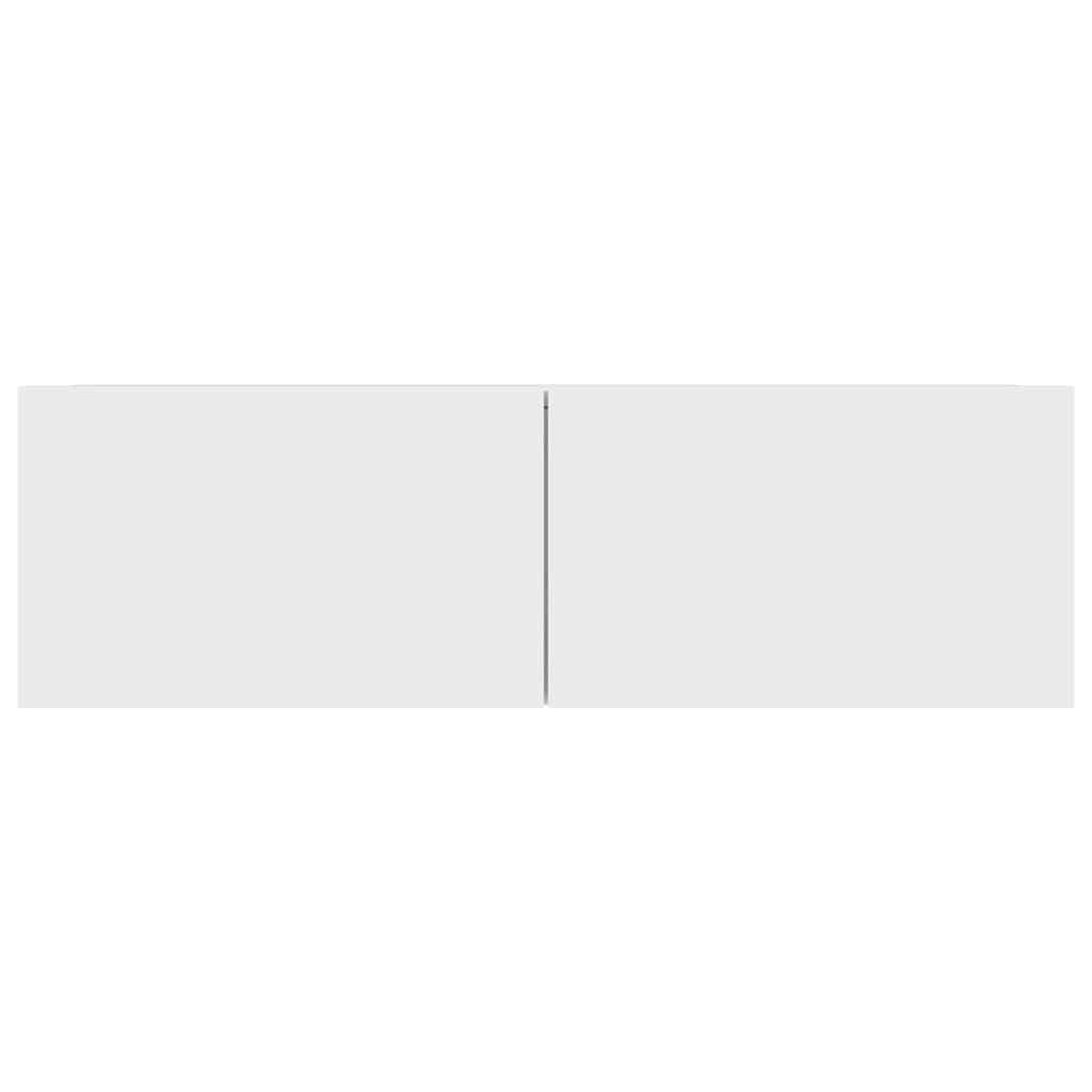 Floating TV Cabinet Wall Mounted White 100cm | HomeAndLiving