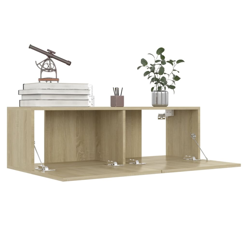 TV Cabinet Sonoma Oak 100x30x30 cm Chipboard