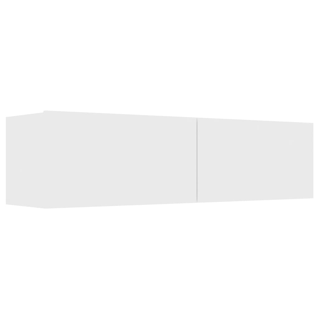 TV Cabinet White Engineered Wood - 120×30×30cm