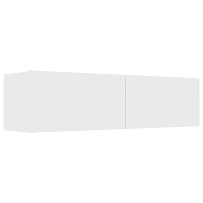 TV Cabinet White Engineered Wood - 120×30×30cm