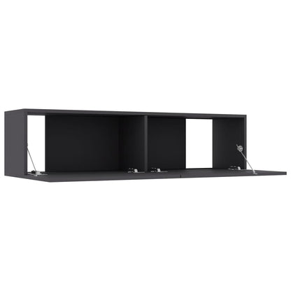 TV Cabinet Grey 120x30x30 cm Chipboard