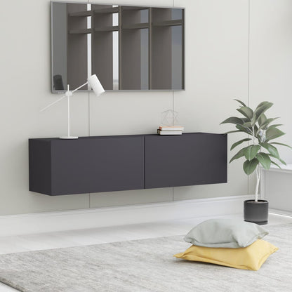 TV Cabinet Grey 120x30x30 cm Chipboard