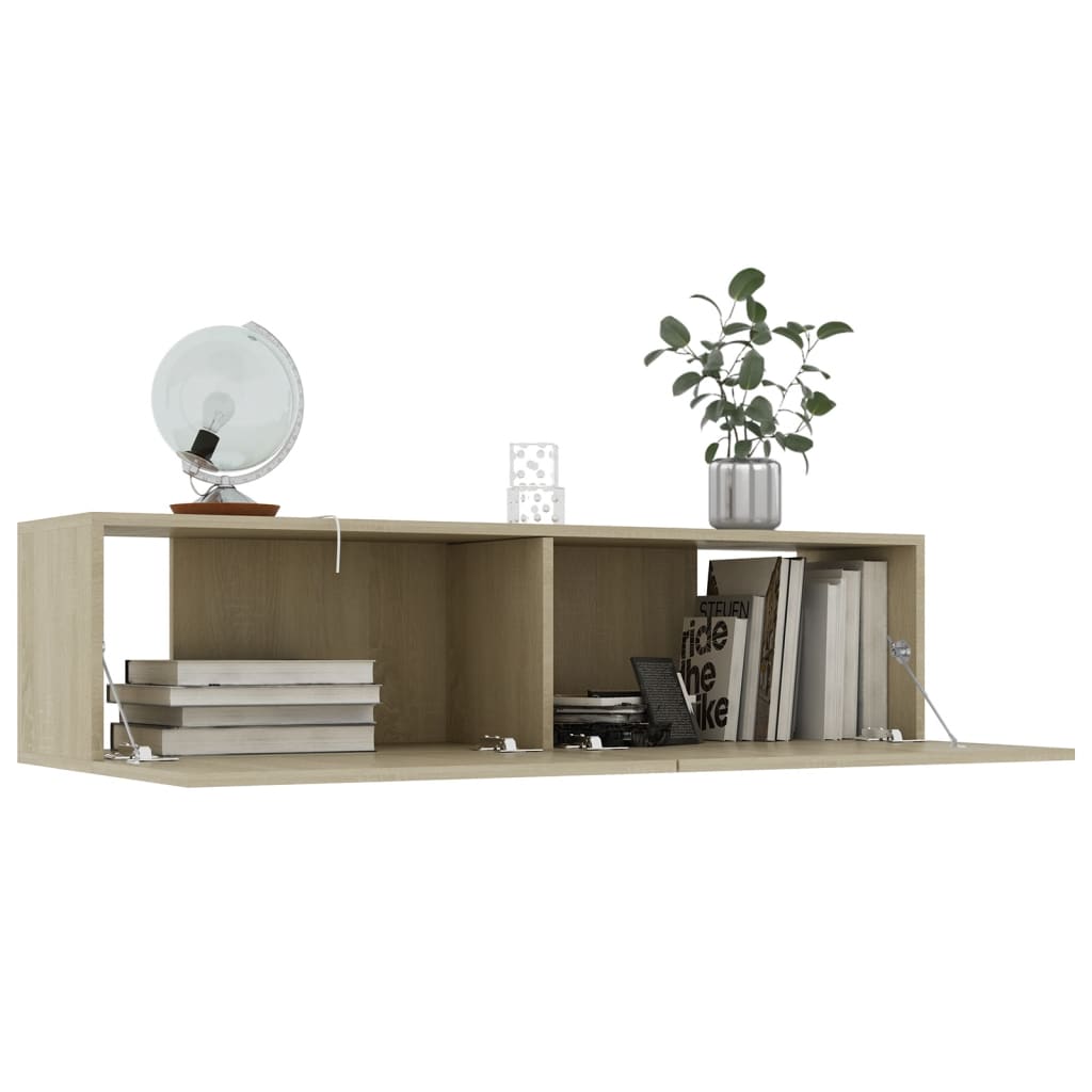 TV Cabinet Sonoma Oak 120x30x30 cm Chipboard