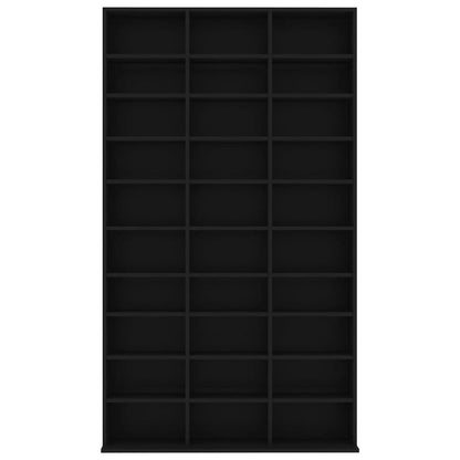 CD Cabinet Black 102x16x177,5 cm Chipboard