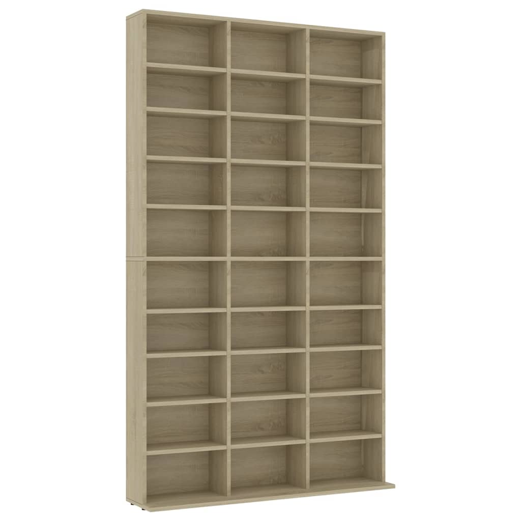 CD Cabinet Sonoma Oak 102x16x177,5 cm Chipboard