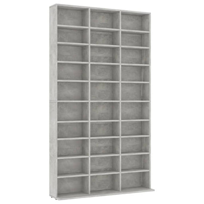 CD Cabinet Concrete Grey 102x16x177,5 cm Chipboard