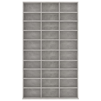 CD Cabinet Concrete Grey 102x16x177,5 cm Chipboard