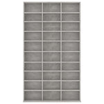 CD Cabinet Concrete Grey 102x16x177,5 cm Chipboard