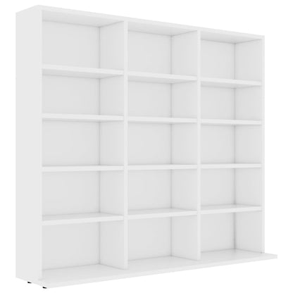 CD Cabinet White 102x16x89,5 cm Chipboard