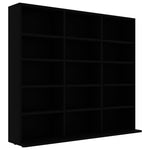 CD Cabinet Black 102x16x89,5 cm Chipboard