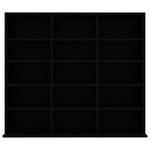 CD Cabinet Black 102x16x89,5 cm Chipboard