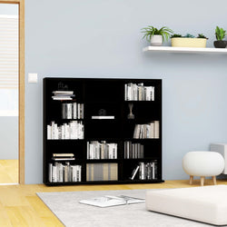 CD Cabinet Black 102x16x89,5 cm Chipboard