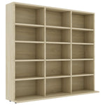 CD Cabinet Sonoma Oak 102x16x89,5 cm Chipboard