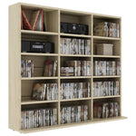 CD Cabinet Sonoma Oak 102x16x89,5 cm Chipboard