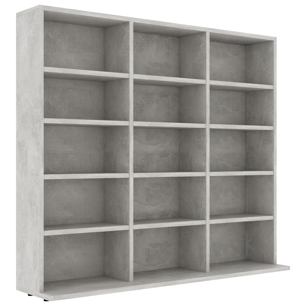 CD Cabinet Concrete Grey 102x16x89,5 cm Chipboard