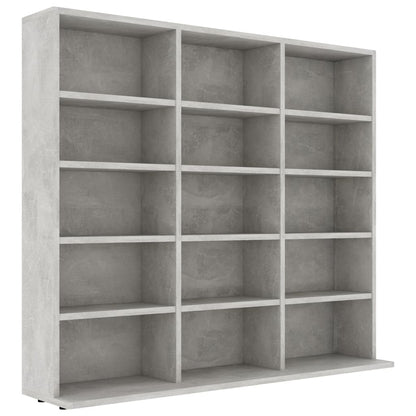 CD Cabinet Concrete Grey 102x16x89,5 cm Chipboard