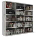 CD Cabinet Concrete Grey 102x16x89,5 cm Chipboard