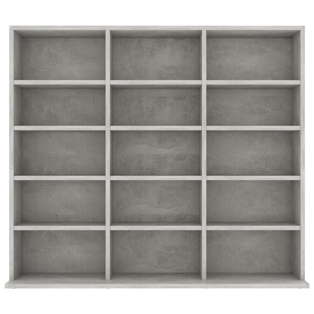CD Cabinet Concrete Grey 102x16x89,5 cm Chipboard