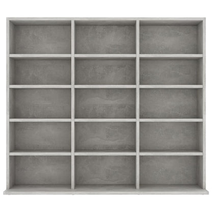 CD Cabinet Concrete Grey 102x16x89,5 cm Chipboard
