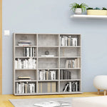 CD Cabinet Concrete Grey 102x16x89,5 cm Chipboard