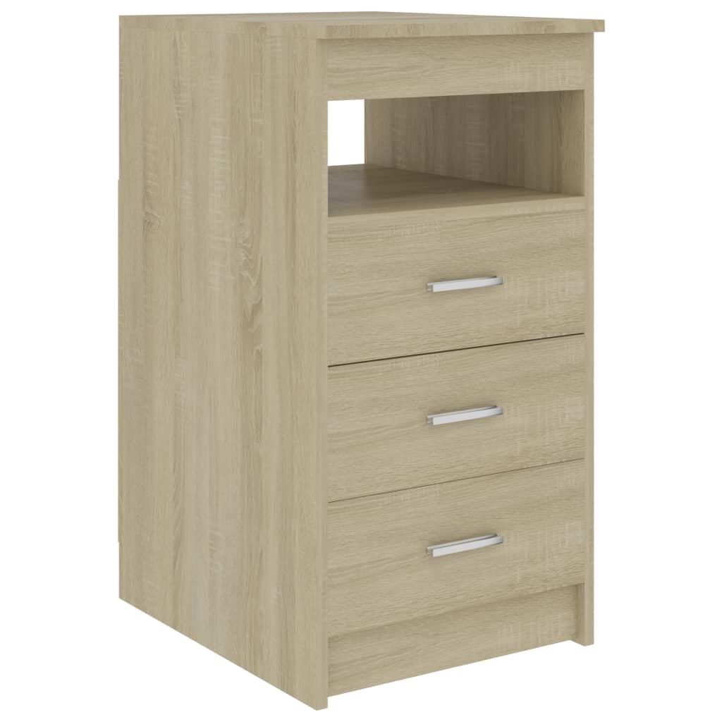 Drawer Cabinet Sonoma Oak 40x50x76 cm Chipboard