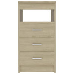 Drawer Cabinet Sonoma Oak 40x50x76 cm Chipboard