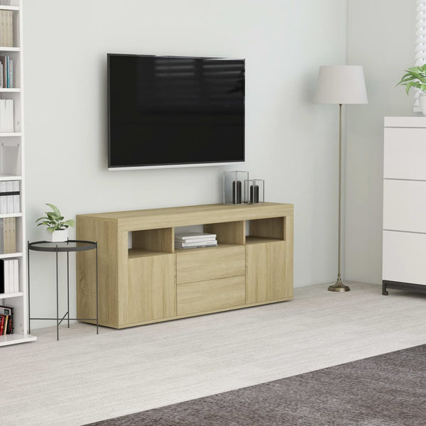  TV Cabinet Sonoma Oak 120x30x50 cm Chipboard