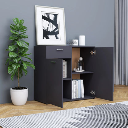 Sideboard Grey 80x36x75 cm Chipboard