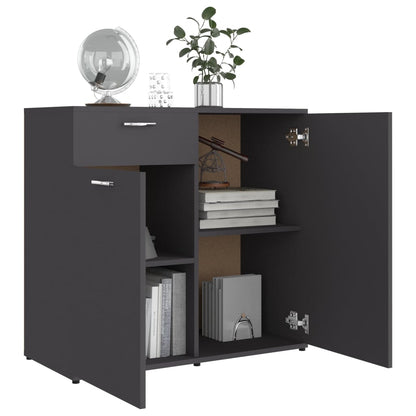 Sideboard Grey 80x36x75 cm Chipboard