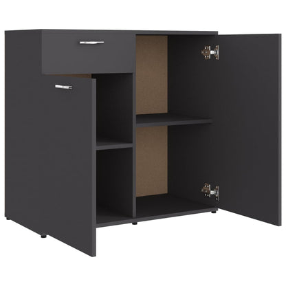 Sideboard Grey 80x36x75 cm Chipboard