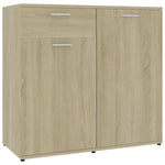 Sideboard Grey 80x36x75 cm Chipboard