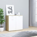 Sideboard Concrete Grey 80x36x75 cm Chipboard