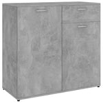 Sideboard Concrete Grey 80x36x75 cm Chipboard