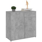 Sideboard Concrete Grey 80x36x75 cm Chipboard