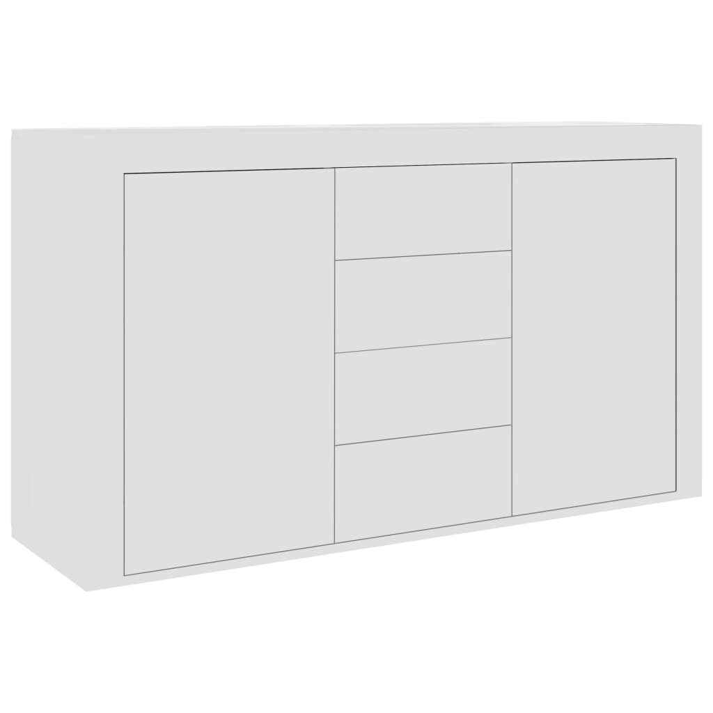 Sideboard White Engineered Wood - 120×36×69cm