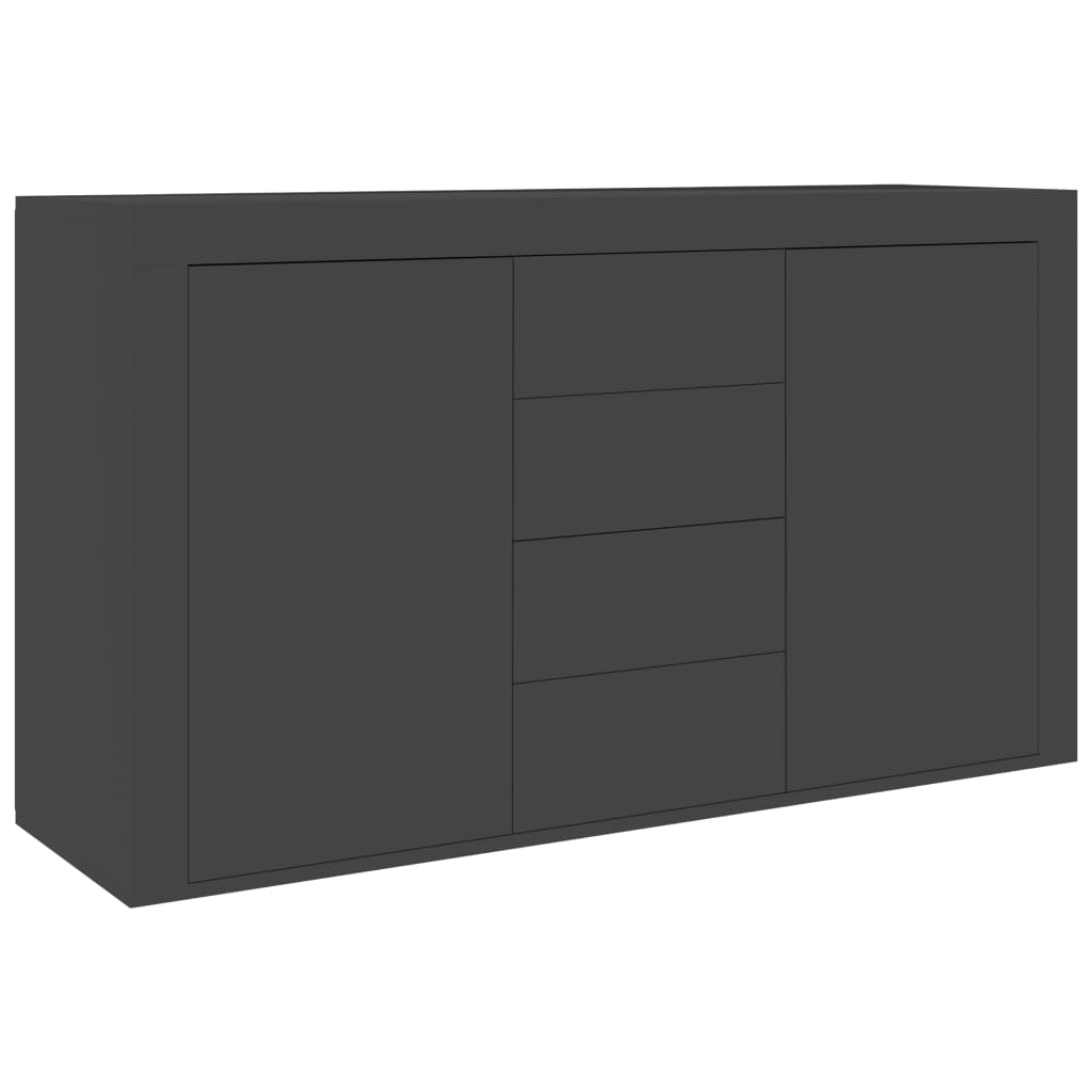 Sideboard Grey 120x36x69 cm Chipboard