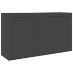 Sideboard Grey 120x36x69 cm Chipboard
