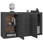 Sideboard Grey 120x36x69 cm Chipboard