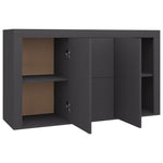 Sideboard Grey 120x36x69 cm Chipboard