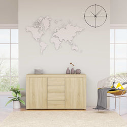 Sideboard Sonoma Oak 120x36x69 cm Chipboard