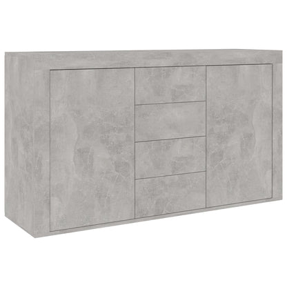 Sideboard Concrete Grey 120x36x69 cm Chipboard