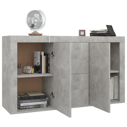 Sideboard Concrete Grey 120x36x69 cm Chipboard