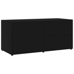 TV Cabinet Black 80x34x36 cm Chipboard