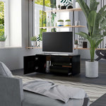 TV Cabinet Black 80x34x36 cm Chipboard