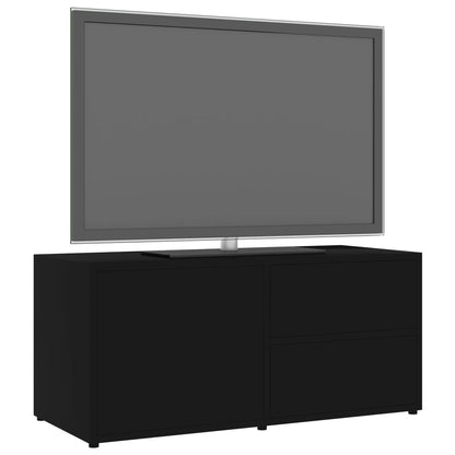 TV Cabinet Black 80x34x36 cm Chipboard