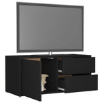 TV Cabinet Black 80x34x36 cm Chipboard