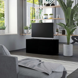 TV Cabinet Black 80x34x36 cm Chipboard