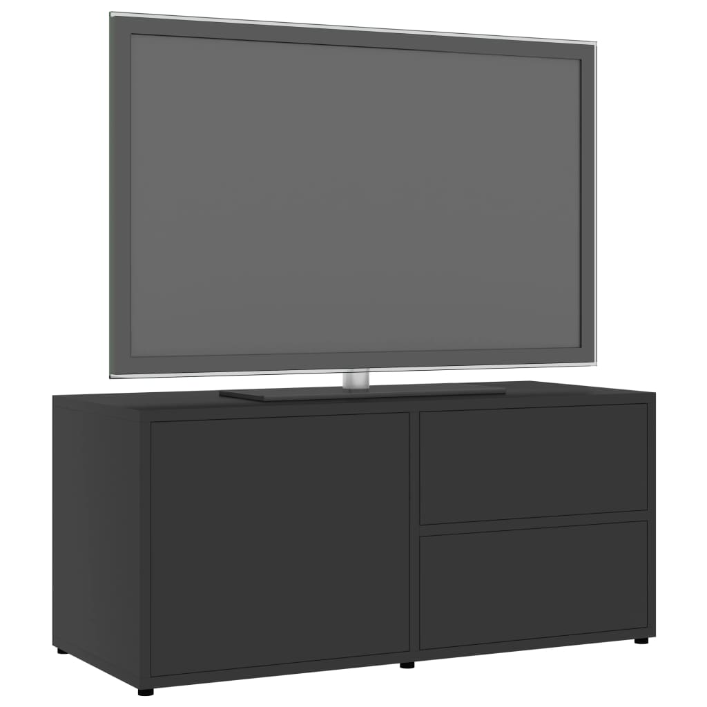 TV Cabinet Grey 80x34x36 cm Chipboard
