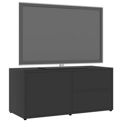 TV Cabinet Grey 80x34x36 cm Chipboard